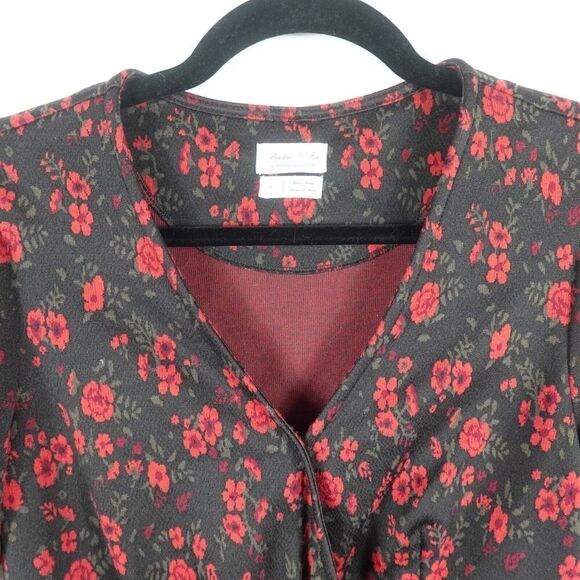Anthropologie Meadow Rue Women's Top Floral Peplum Small - Picture 4 of 11